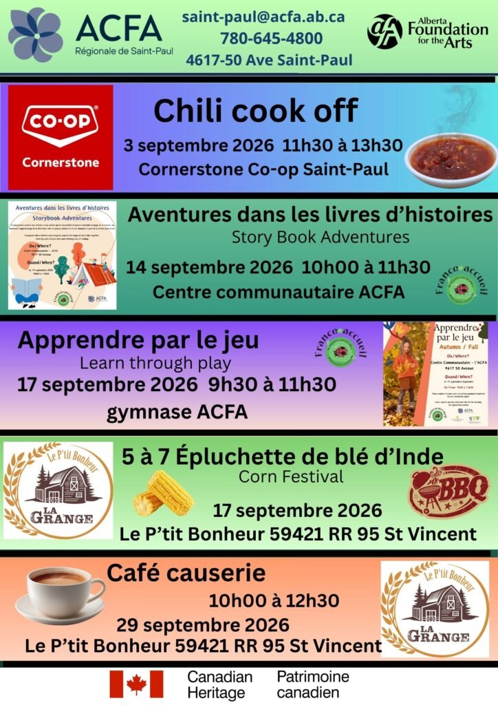 Événements septembre 2026